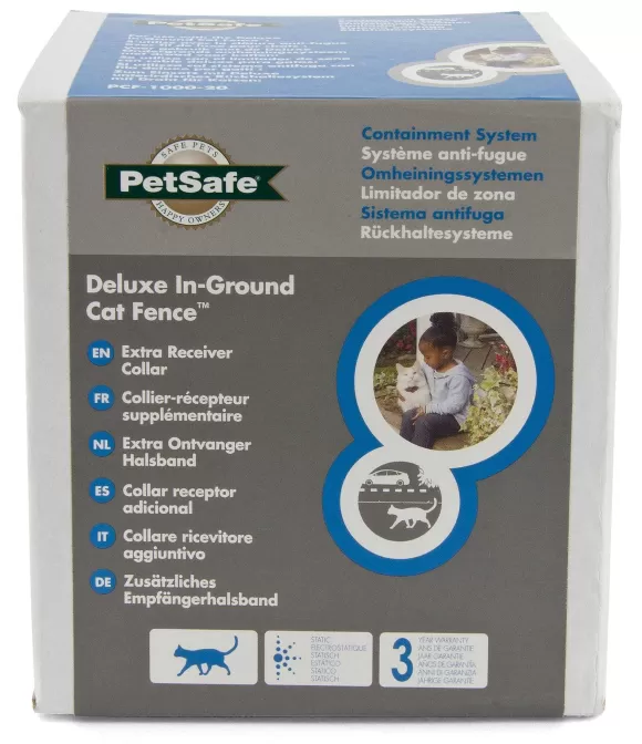 PetSafe Collier-R Cepteur Suppl Mentaire Pour Cl Ture Anti-Fugue De Luxe Avec Fil Pour Chats In-Ground Cat Fence